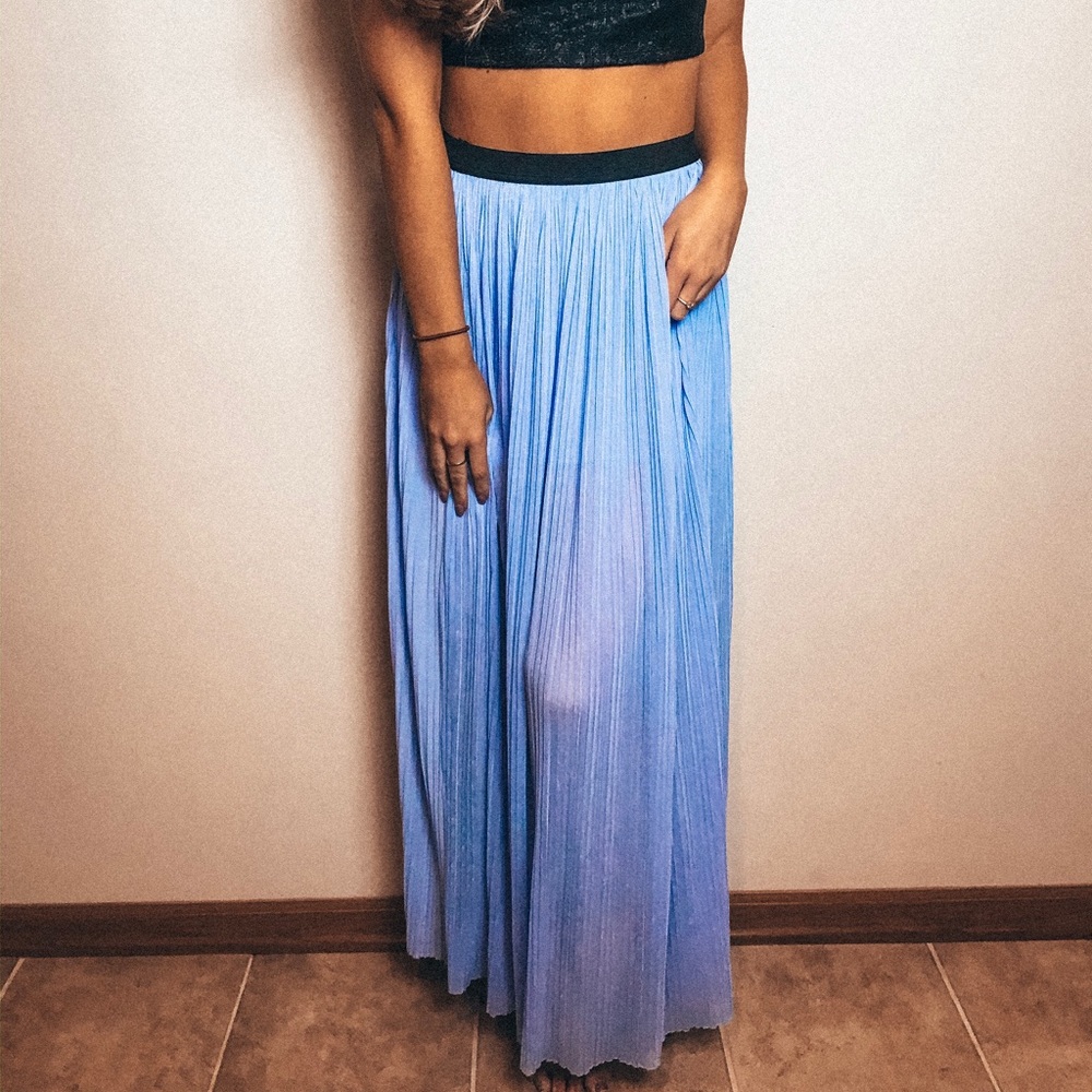 Blue maxi skirt from greece!